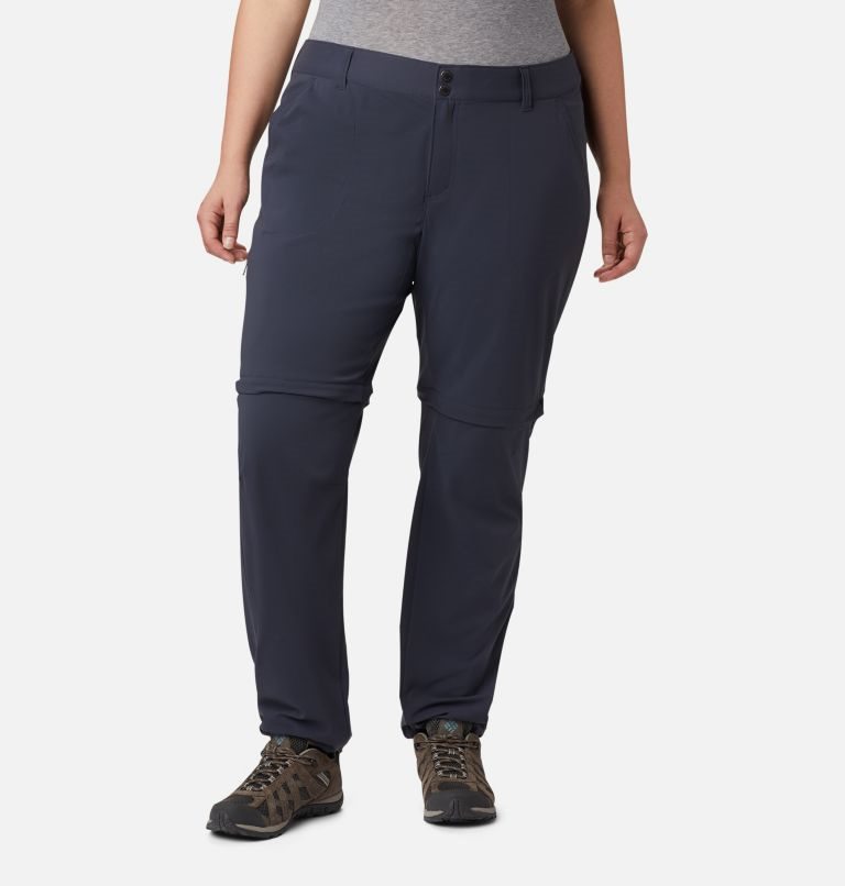 Women's Columbia Saturday Trail II Convertible Pants Navy | Plus Size CA-R605L